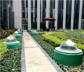 廣發(fā)金融中心無(wú)電照明系統(tǒng)室外效果圖 /