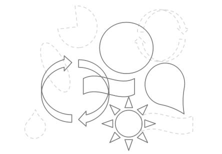 陽(yáng)光、循環(huán)、綠色、科技因素構(gòu)成正能量科技新LOGO圖形聯(lián)想